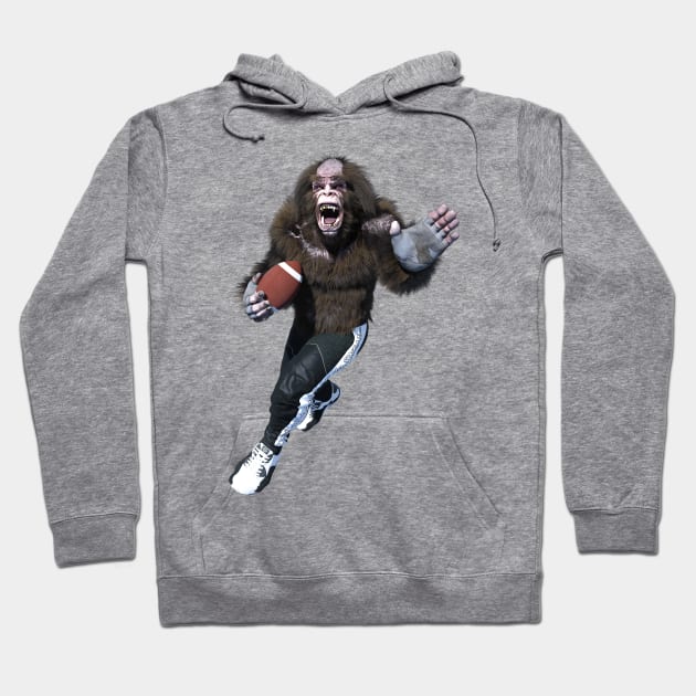 Bigfoot Touchdown Hoodie by vonHobo